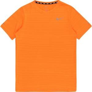NIKE Funkční tričko 'Miler' oranžová