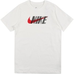 Nike Sportswear Tričko červená / černá / bílá