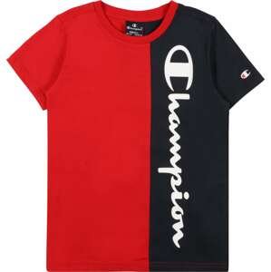 Champion Authentic Athletic Apparel Tričko vínově červená / černá / bílá