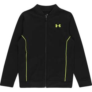 UNDER ARMOUR Sportovní mikina limetková / černá