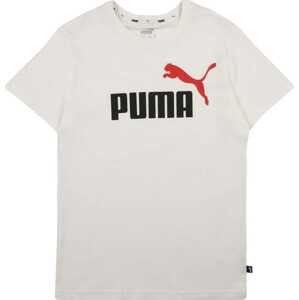 PUMA Funkční tričko tmavě červená / černá / bílá