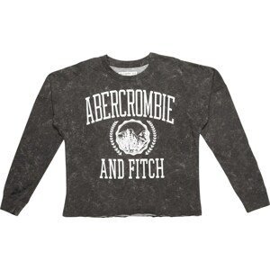 Abercrombie & Fitch Tričko antracitová / bílá