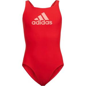 ADIDAS PERFORMANCE Sportovní plavky světle červená / bílá