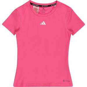 ADIDAS SPORTSWEAR Funkční tričko šedá / pink / bílá