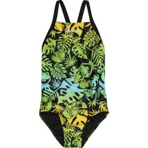 ADIDAS PERFORMANCE Sportovní plavky aqua modrá / limone / světle zelená / černá