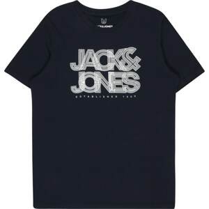 Jack & Jones Junior Tričko 'Booster' námořnická modř / bílá