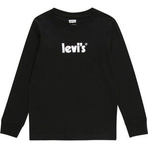 LEVI'S Tričko černá džínovina / bílá