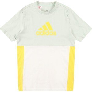 ADIDAS SPORTSWEAR Funkční tričko žlutá / mátová / bílá