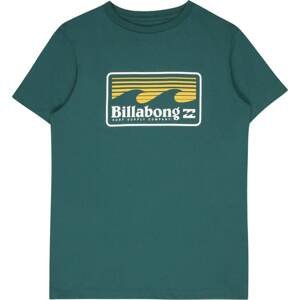 BILLABONG Funkční tričko 'SWELL' žlutá / smaragdová / bílá