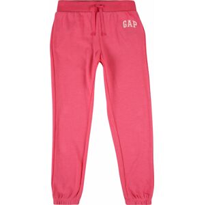 GAP Kalhoty pink / bílá