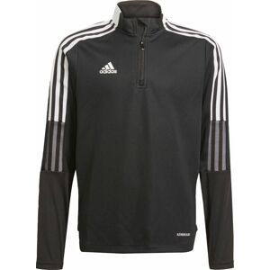 ADIDAS PERFORMANCE Sportovní mikina černá / bílá