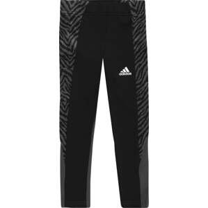 ADIDAS SPORTSWEAR Sportovní kalhoty čedičová šedá / černá / bílá