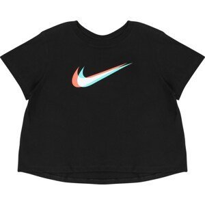 Nike Sportswear Tričko nebeská modř / světle červená / černá / bílá