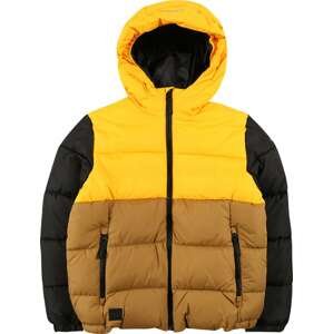 ICEPEAK Outdoorová bunda 'Kirkman' velbloudí / limone / černá