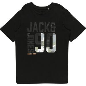 Jack & Jones Junior Tričko světlemodrá / tmavě šedá / světle zelená / černá / bílá