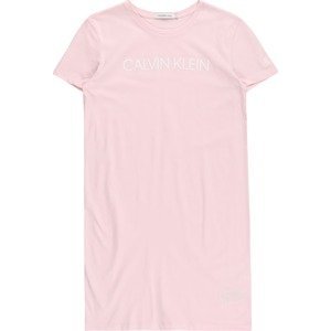 Calvin Klein Jeans Šaty růžová / bílá