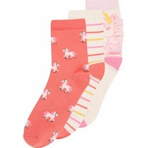 GAP Ponožky žlutá / pink / světle růžová / bílá