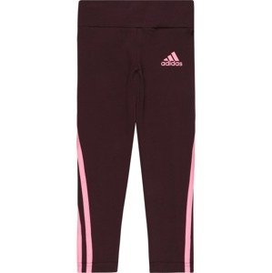 ADIDAS SPORTSWEAR Sportovní kalhoty světle růžová / burgundská červeň