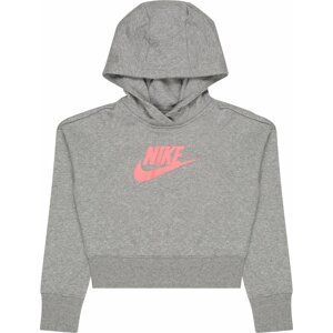 Nike Sportswear Mikina šedá / lososová