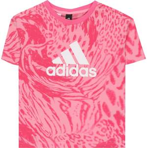 ADIDAS SPORTSWEAR Funkční tričko pink / světle růžová / bílá