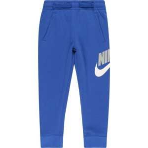 Nike Sportswear Kalhoty modrá / šedá / bílá