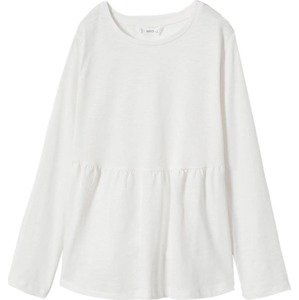 MANGO KIDS Tričko 'PEPLUM' bílá