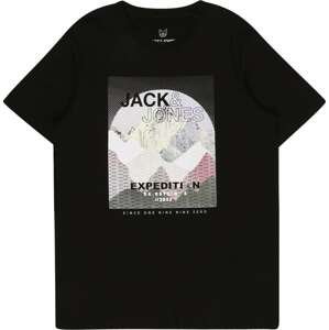 Jack & Jones Junior Tričko 'BOOSTER' světle žlutá / šedá / růžová / černá