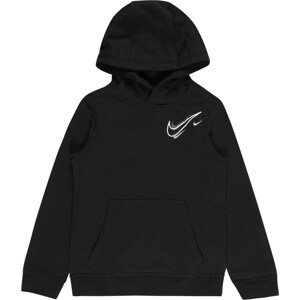 Nike Sportswear Mikina černá / bílá