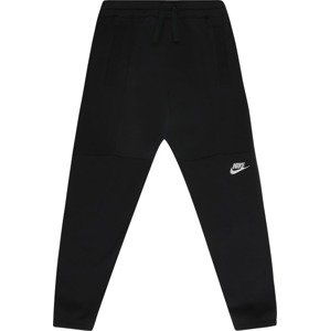 Nike Sportswear Kalhoty černá / bílá