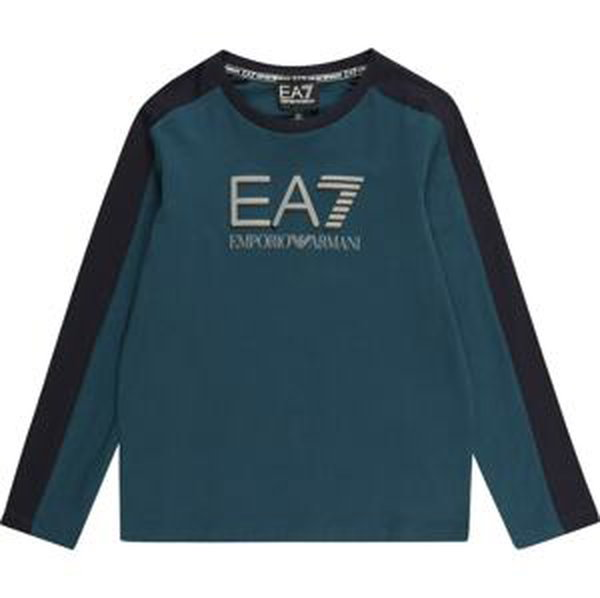 EA7 Emporio Armani Tričko tmavě modrá / šedá / černá