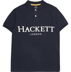Hackett London Tričko tmavě modrá / bílá