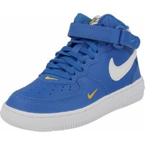 Nike Sportswear Tenisky 'Force 1' nebeská modř / žlutá / bílá