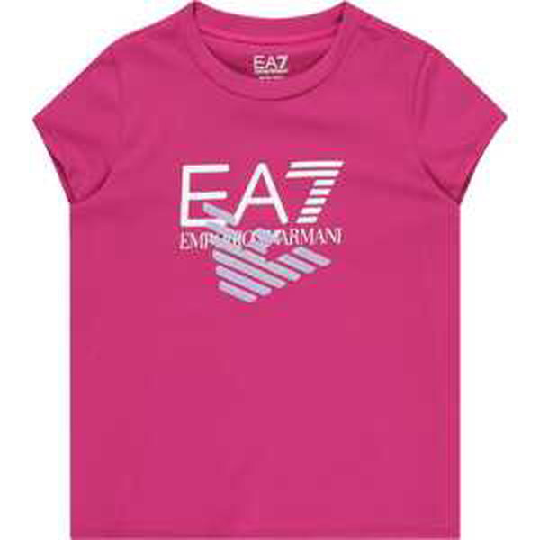 EA7 Emporio Armani Tričko světle fialová / fuchsiová / bílá