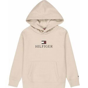 TOMMY HILFIGER Mikina béžová / červená / černá / bílá