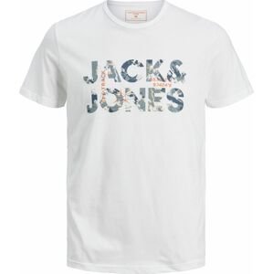 Jack & Jones Junior Tričko světle žlutá / zelená / oranžová / přírodní bílá