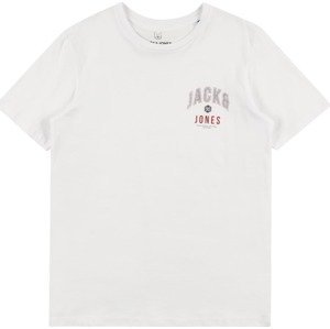 Jack & Jones Junior Tričko 'THOMAS' námořnická modř / ohnivá červená / offwhite