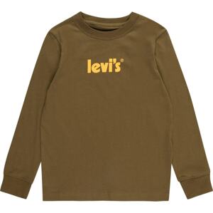 LEVI'S Tričko tmavě žlutá / olivová