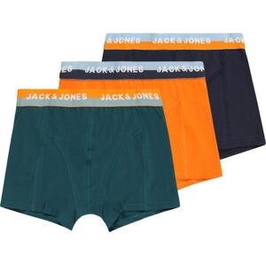 Jack & Jones Junior Spodní prádlo 'ALEX' marine modrá / smaragdová / oranžová