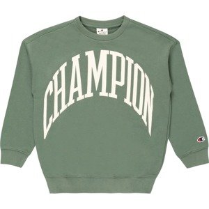 Champion Authentic Athletic Apparel Mikina khaki / bílá