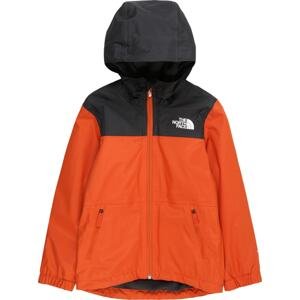 THE NORTH FACE Sportovní bunda tmavě oranžová / černá / bílá