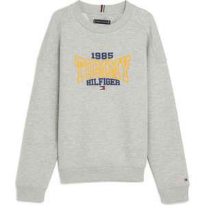 TOMMY HILFIGER Mikina žlutá / šedá / černá