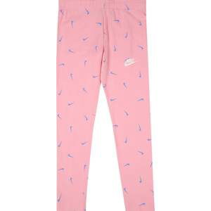Nike Sportswear Legíny světlemodrá / světle růžová / bílá