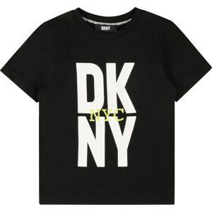 DKNY Tričko žlutá / černá / bílá