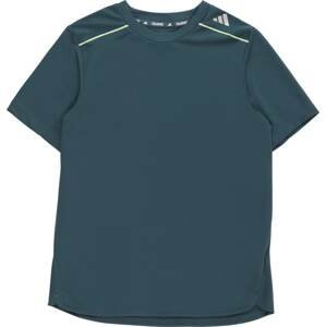 ADIDAS SPORTSWEAR Funkční tričko šedá / petrolejová / bílá