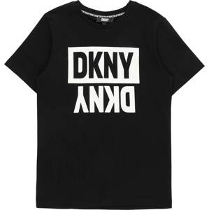 DKNY Tričko černá / bílá