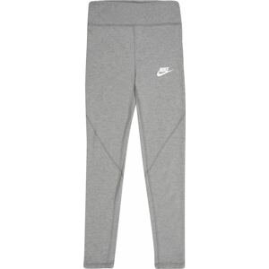 Nike Sportswear Legíny šedá / bílá