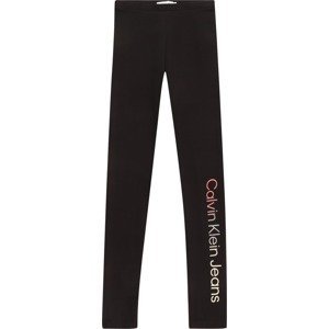 Calvin Klein Jeans Legíny pastelově červená / černá / bílá