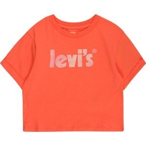 LEVI'S Tričko korálová / pink / růžová / bílá