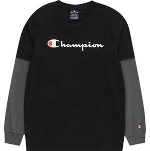 Champion Authentic Athletic Apparel Tričko tmavě šedá / červená / černá / bílá
