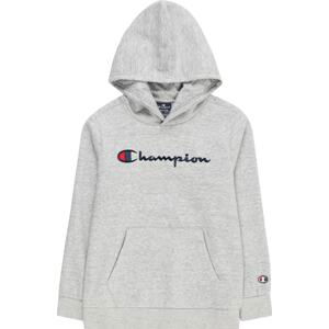 Champion Authentic Athletic Apparel Mikina tmavě modrá / šedý melír / červená